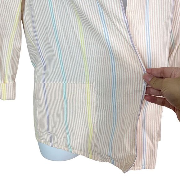 ‎Vintage 80’s Pastel Stripe Blazer - Picture 6 of 12